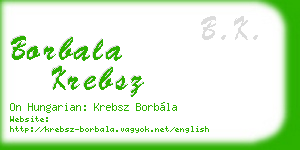 borbala krebsz business card
