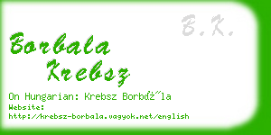 borbala krebsz business card